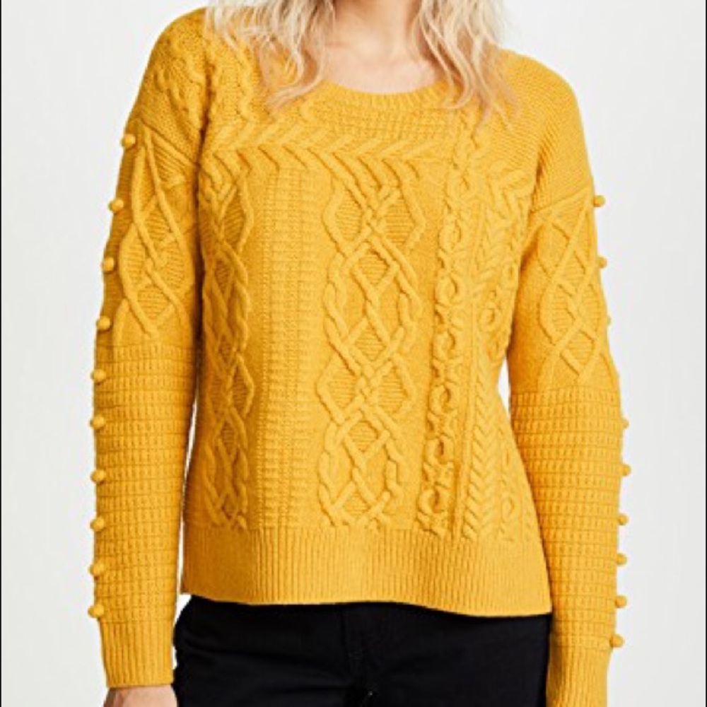 Madewell open-side yellow bobble sweater - Size S